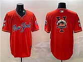Men's New York Mets Team Big Logo Orange 2025 Spring Training Stitched Jersey,baseball caps,new era cap wholesale,wholesale hats